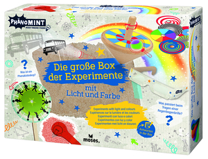  Bunte Verpackung einer Experimentenbox